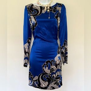 Cache “exclusive” blue  floral mini sexy dress🔥